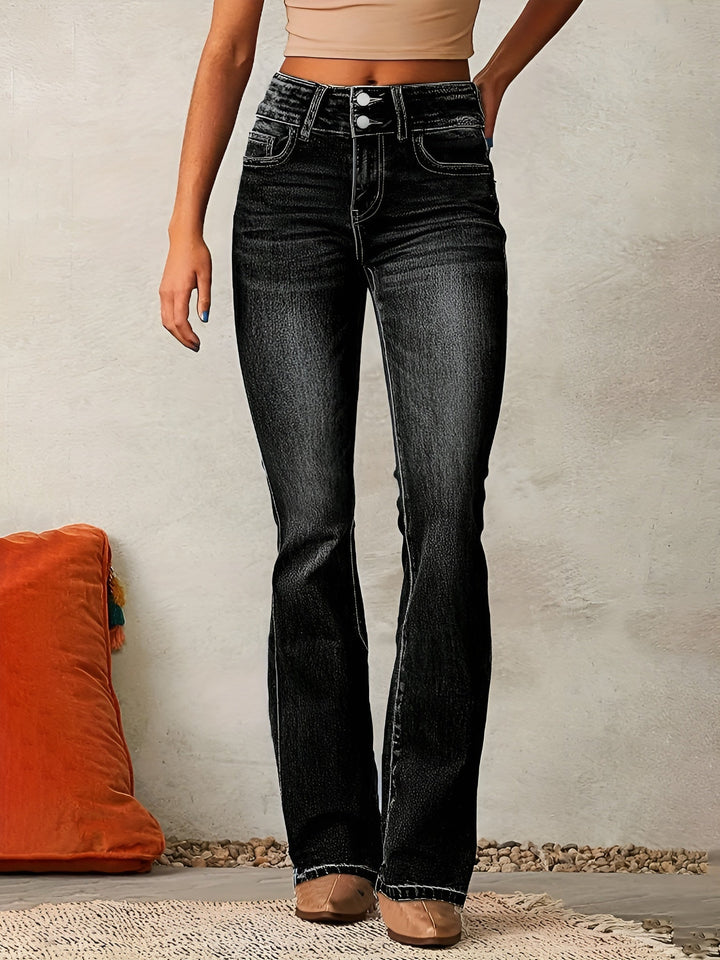 Alana™ | High Waist Flared Jeans med høy midje