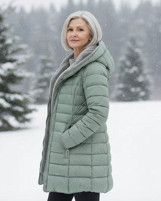 Oksiana - Fleece Fôret Puff Jakke