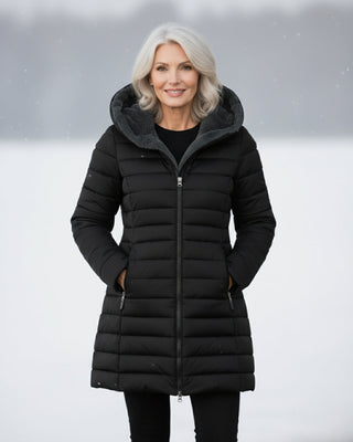 Oksiana - Fleece Fôret Puff Jakke