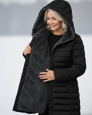 Oksiana - Fleece Fôret Puff Jakke