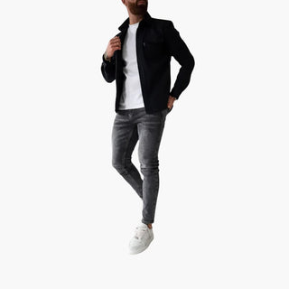 David | Skjortejakke med knappestolpe