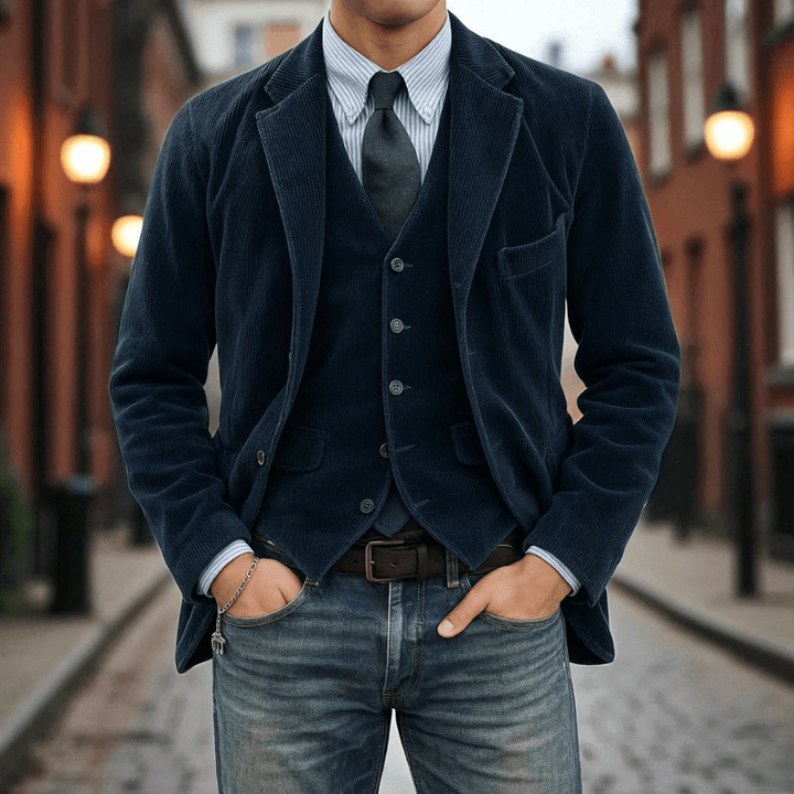 Steffen™ | 2-delt sett: blazer og gilet