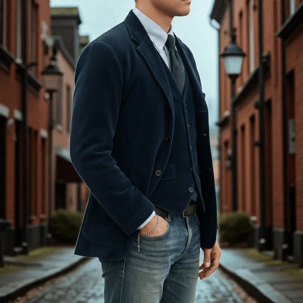 Steffen™ | 2-delt sett: blazer og gilet