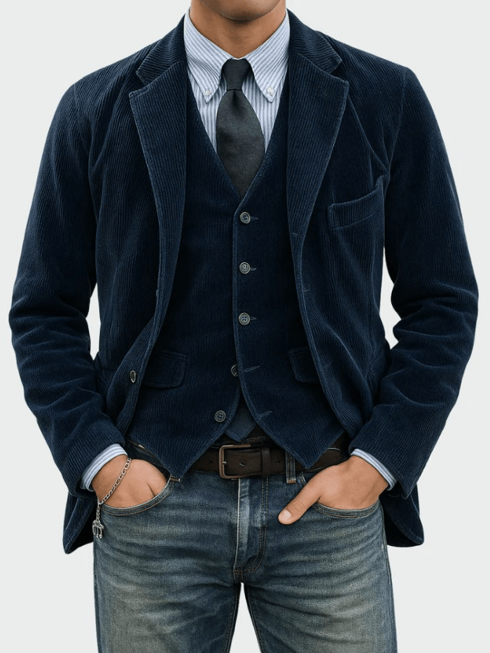 Steffen™ | 2-delt sett: blazer og gilet