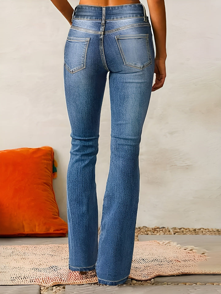 Alana™ | High Waist Flared Jeans med høy midje
