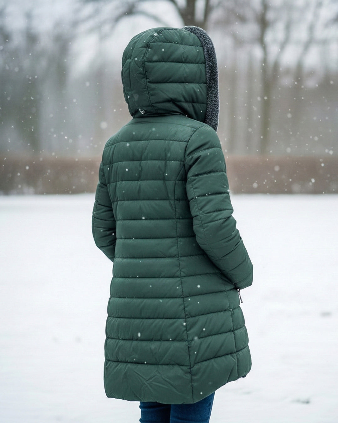 Oksiana - Fleece Fôret Puff Jakke