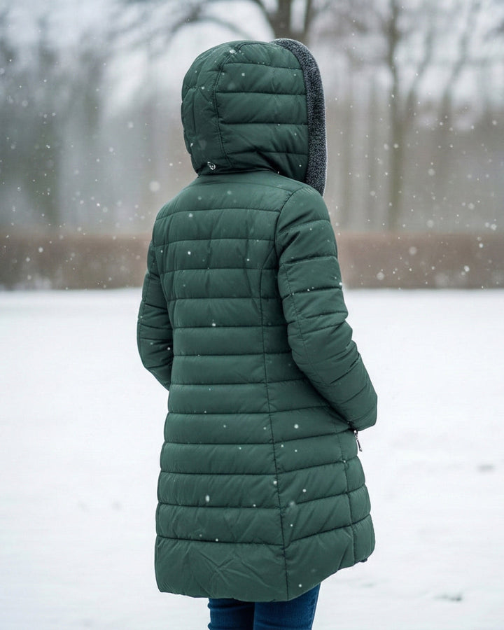 Oksiana - Fleece Fôret Puff Jakke