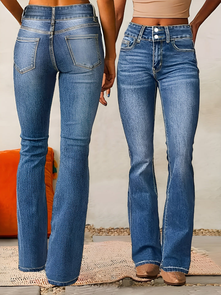 Alana™ | High Waist Flared Jeans med høy midje