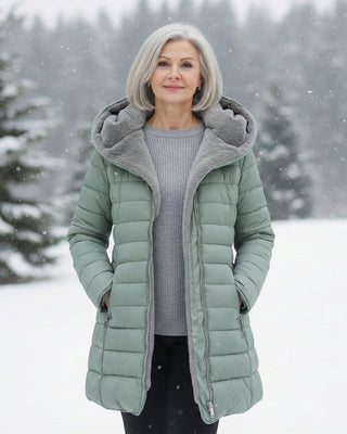 Oksiana - Fleece Fôret Puff Jakke