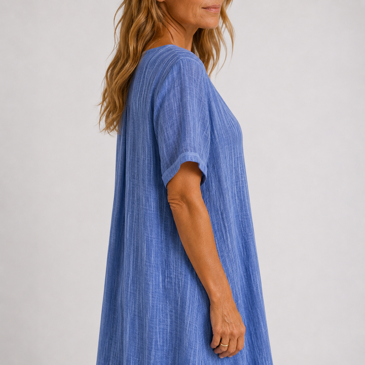 Olivia™ | Lette Maxi Kjole med V-Hals