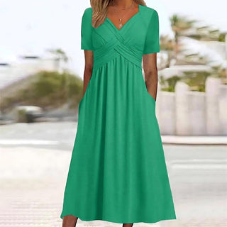 ISADORA | ELEGANT A-LINJE MIDIKJOLE