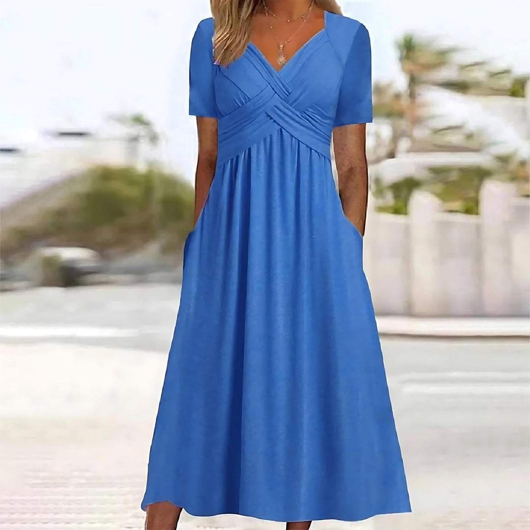 ISADORA | ELEGANT A-LINJE MIDIKJOLE