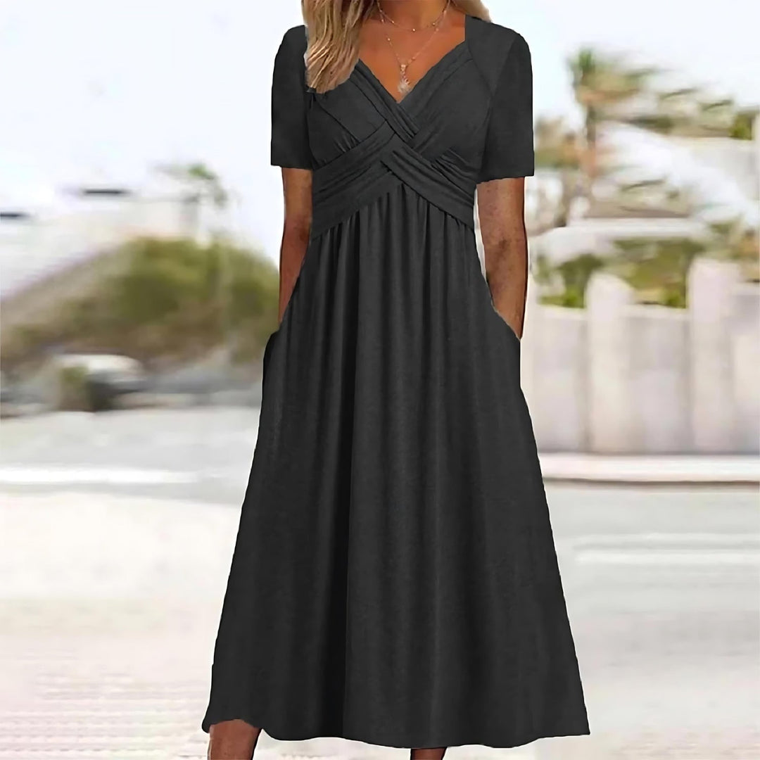 ISADORA | ELEGANT A-LINJE MIDIKJOLE