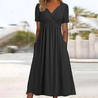 ISADORA | ELEGANT A-LINJE MIDIKJOLE