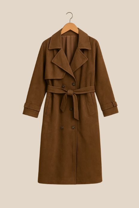 Suedeva - Suède-trenchcoat