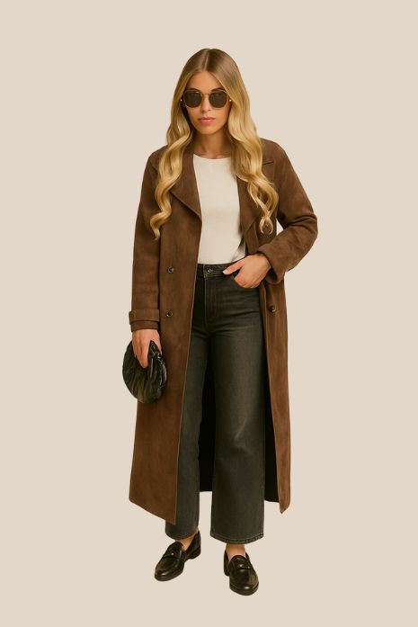 Suedeva - Suède-trenchcoat
