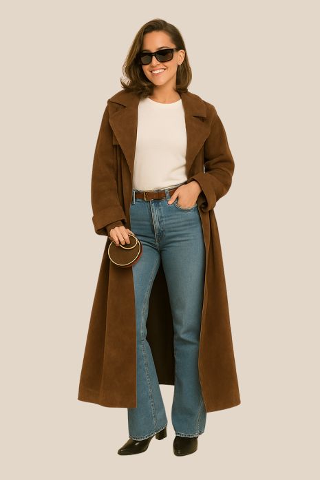 Suedeva - Suède-trenchcoat