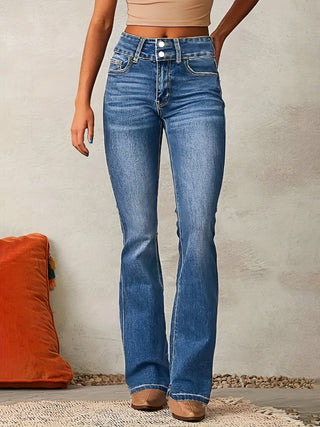 Alana™ | High Waist Flared Jeans med høy midje