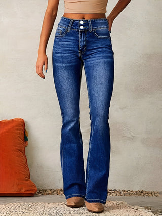 Alana™ | High Waist Flared Jeans med høy midje