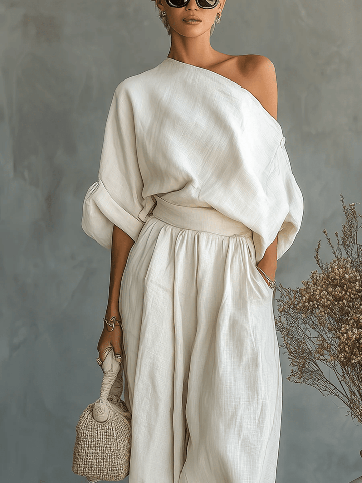 Mila™ | To-delt sett med bardot-hals