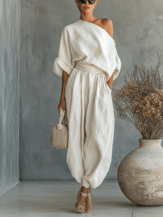 Mila™ | To-delt sett med bardot-hals