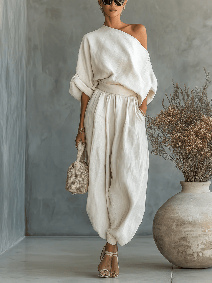 Mila™ | To-delt sett med bardot-hals