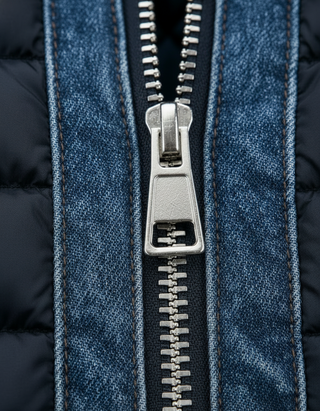 Varel | Hybridjakke i quiltet denim