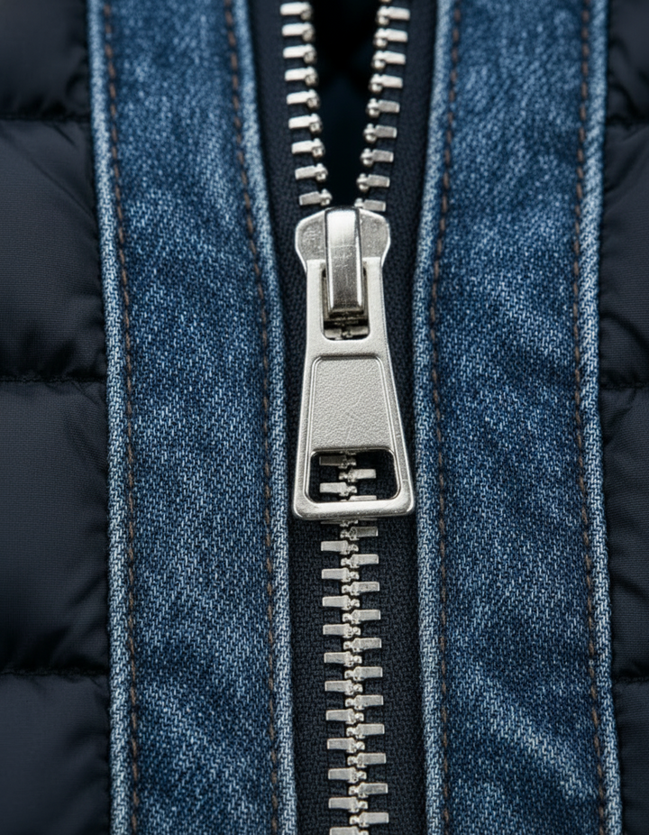 Varel | Hybridjakke i quiltet denim
